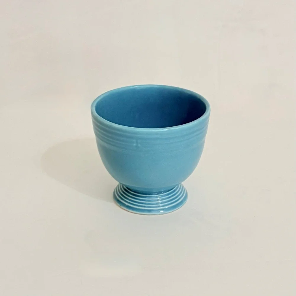Vintage Homer Laughlin FIESTA Turquoise Egg Cup 3